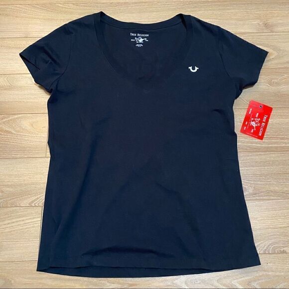 NWT True Religion black t shirt size XL - Picture 1 of 6
